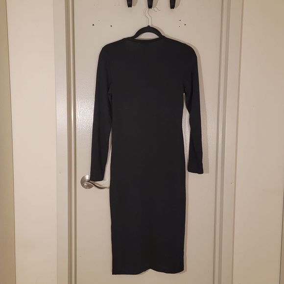 Aritzia Wilfred Free Black Long Sleeve Slip Size Large - Picture 2 of 2